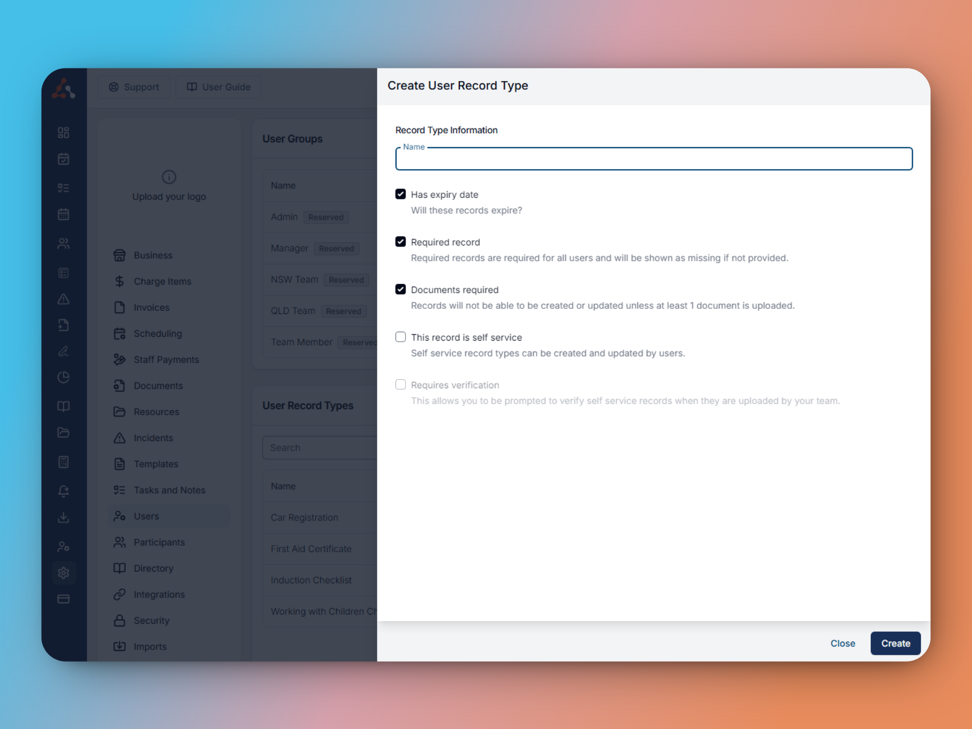 How to set up User Records