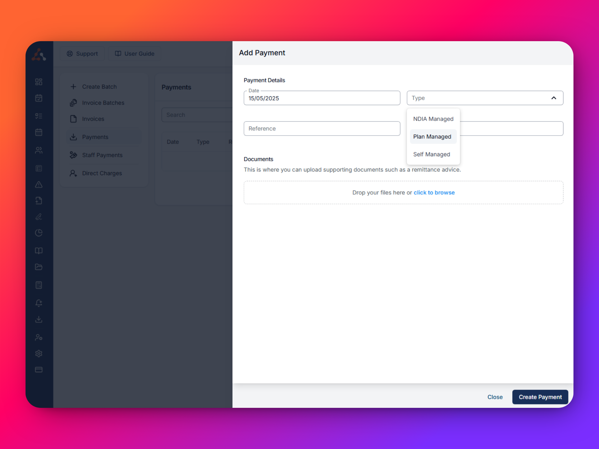 Adding Plan Managed Payments