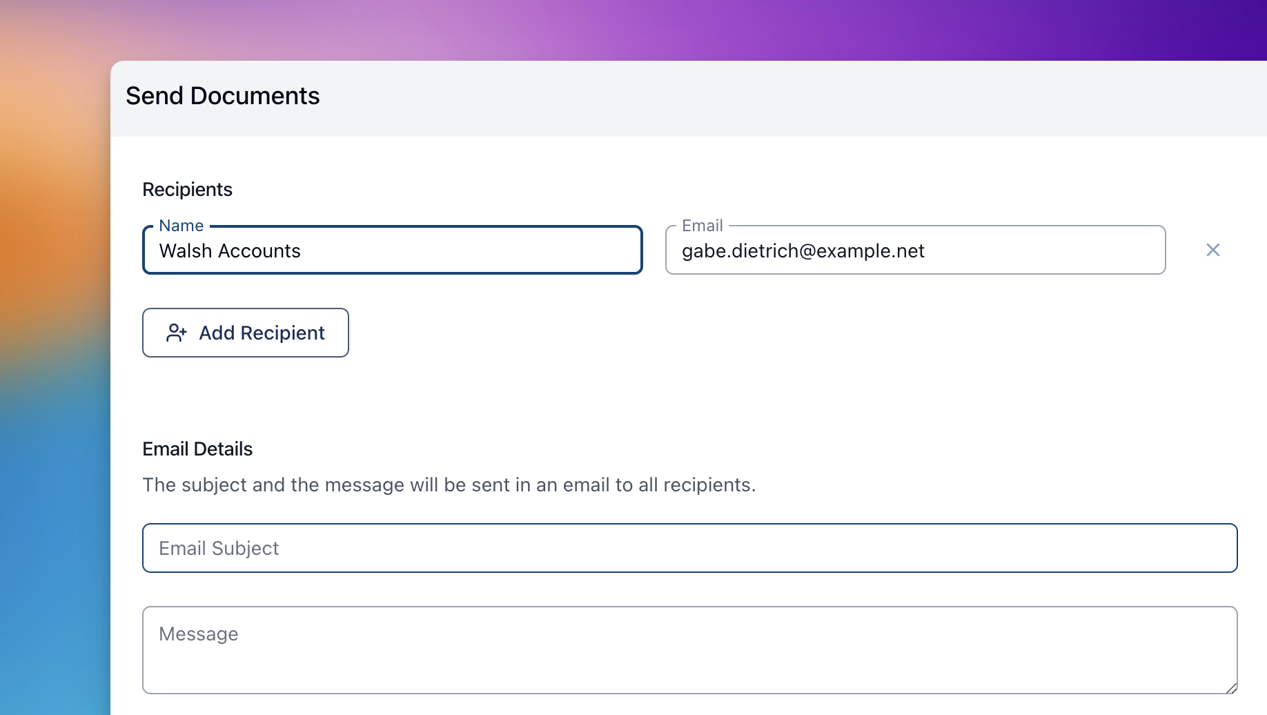 Sending Participant Records