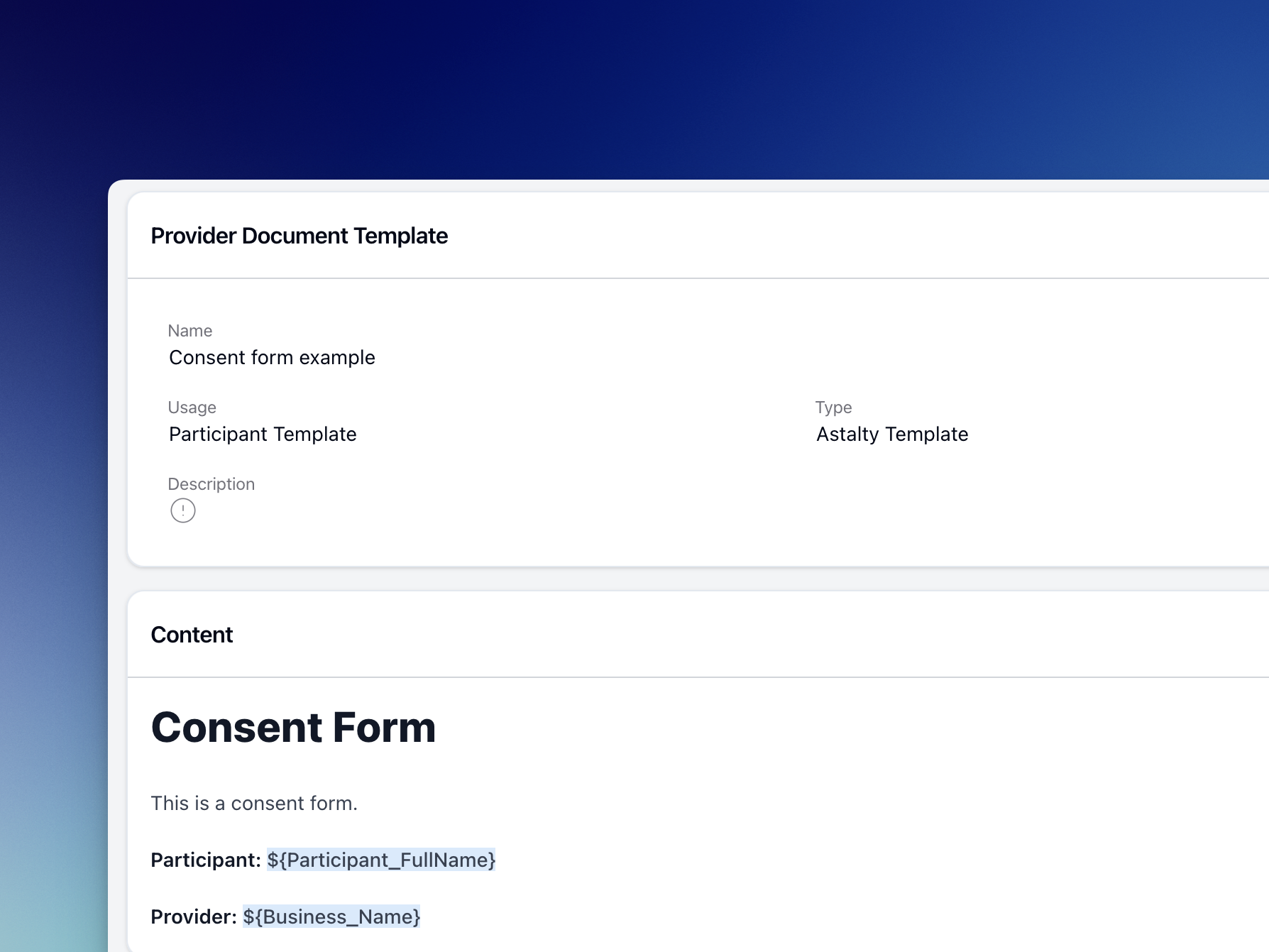 Customising Document Templates
