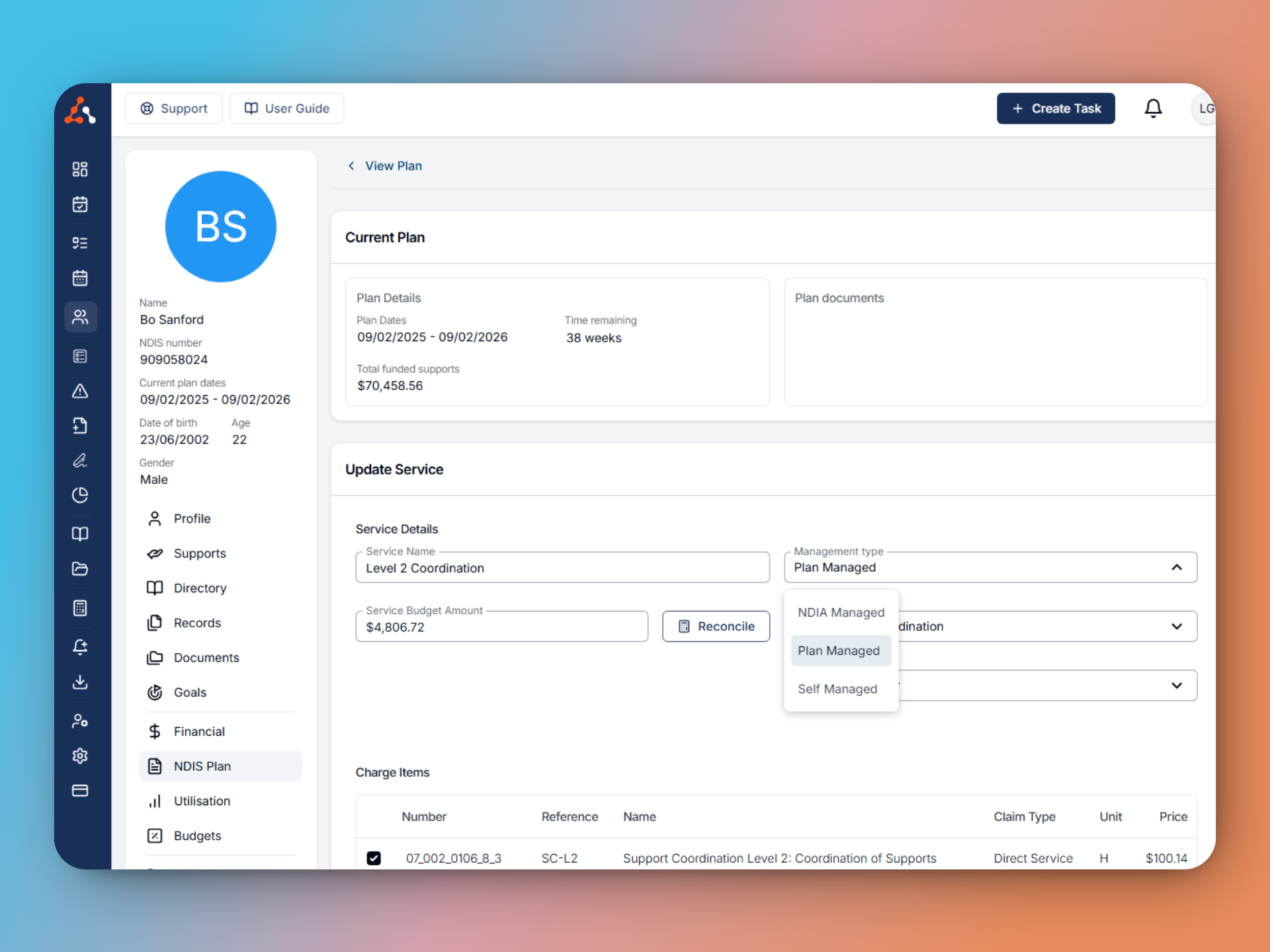 Updating Funding Management Type Walkthrough