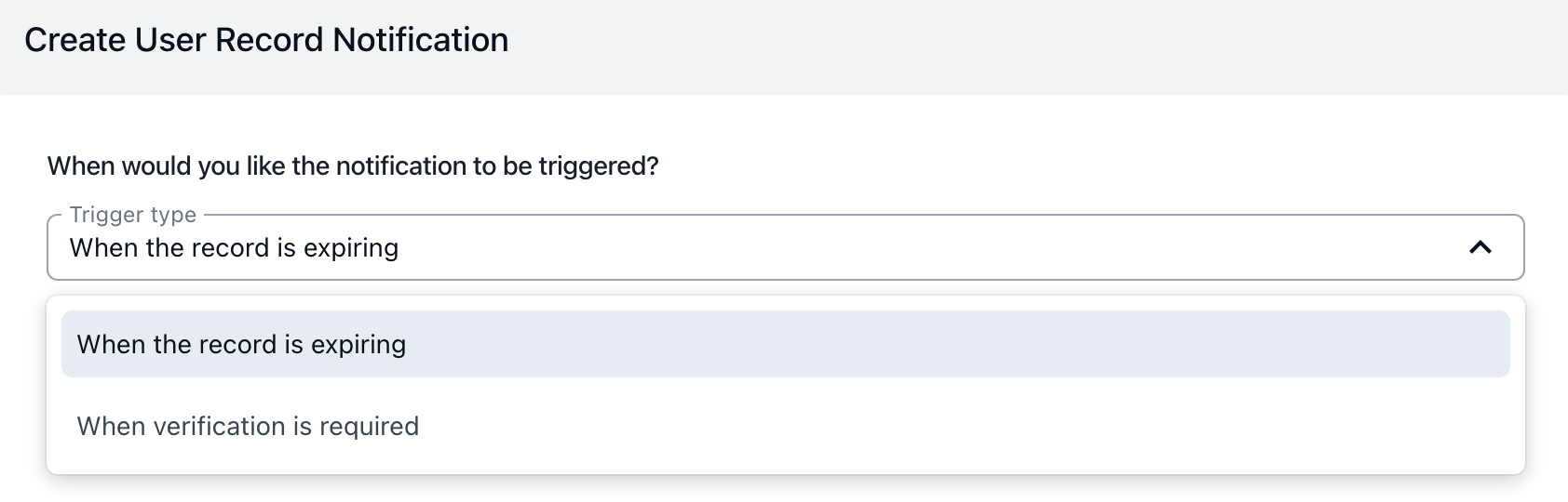 User Record Notification | Astalty Guide